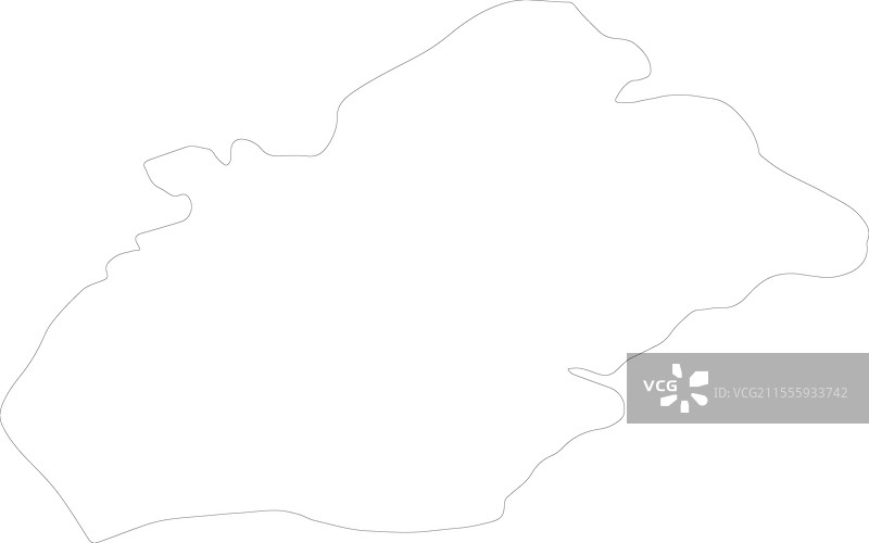 爱尔兰朗福德轮廓地图图片素材