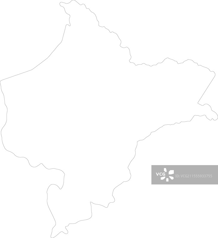 秘鲁洛雷托地区轮廓地图图片素材