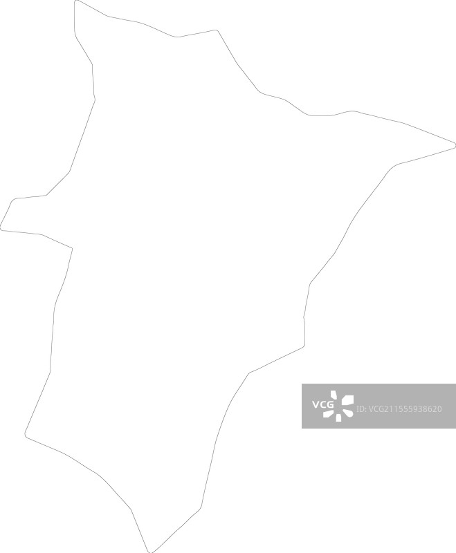 乌干达姆巴雷轮廓地图图片素材