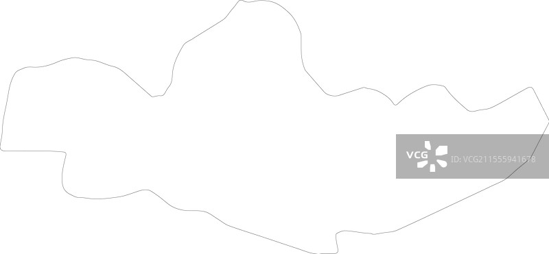 意大利蒙扎和布里安扎轮廓地图图片素材