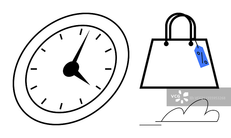 购物中的时间管理加速您的零售业务图片素材