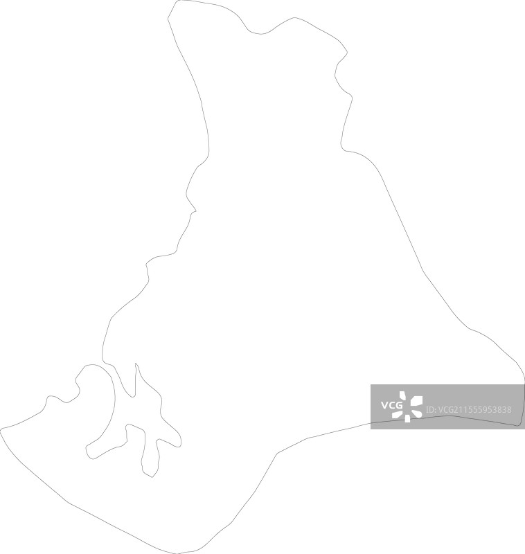 北安德罗斯，巴哈马轮廓地图图片素材