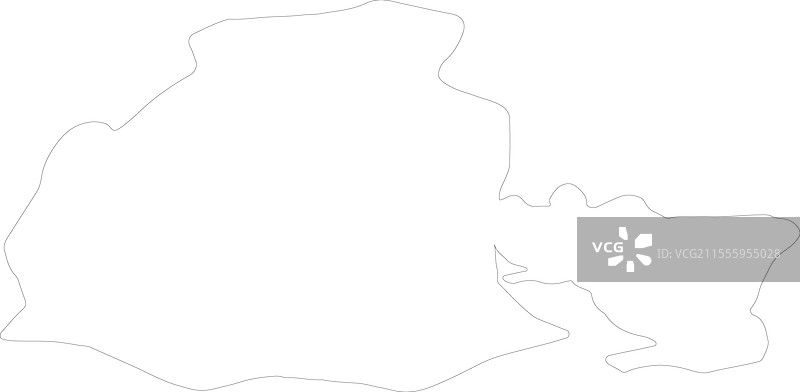 瑞士奥布瓦尔登州轮廓地图图片素材