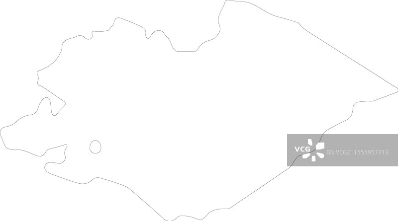 意大利佩萨罗和乌尔比诺轮廓地图图片素材