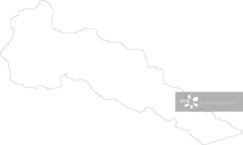 哥伦比亚普图马约轮廓地图图片素材