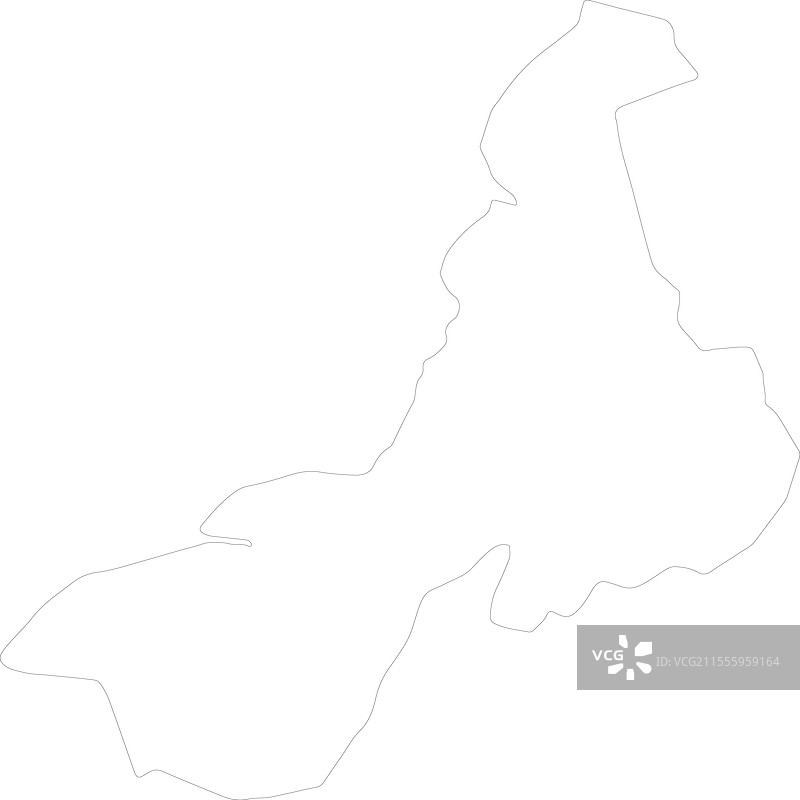 危克萨尔特南戈，危地马拉轮廓地图图片素材