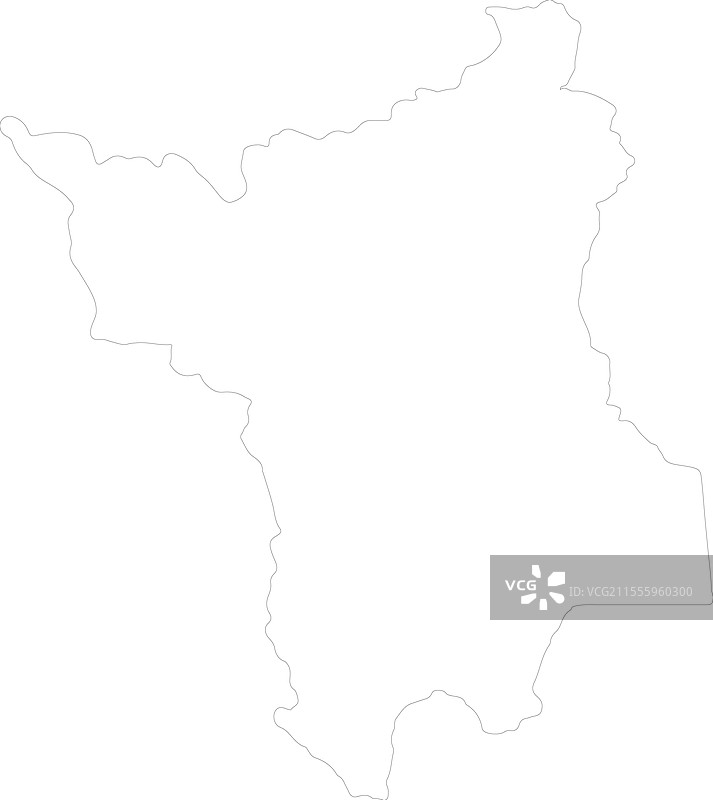 巴西罗赖马州轮廓地图图片素材