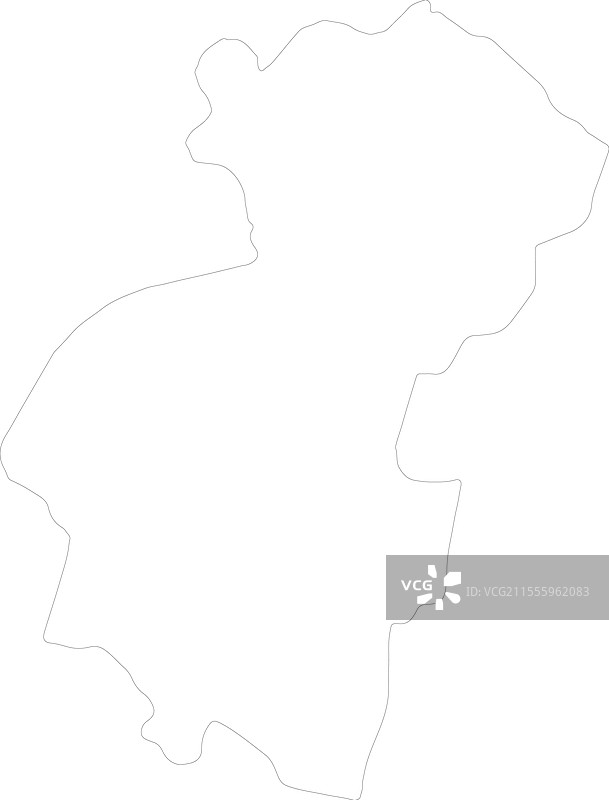 萨尔瓦多圣安娜轮廓地图图片素材