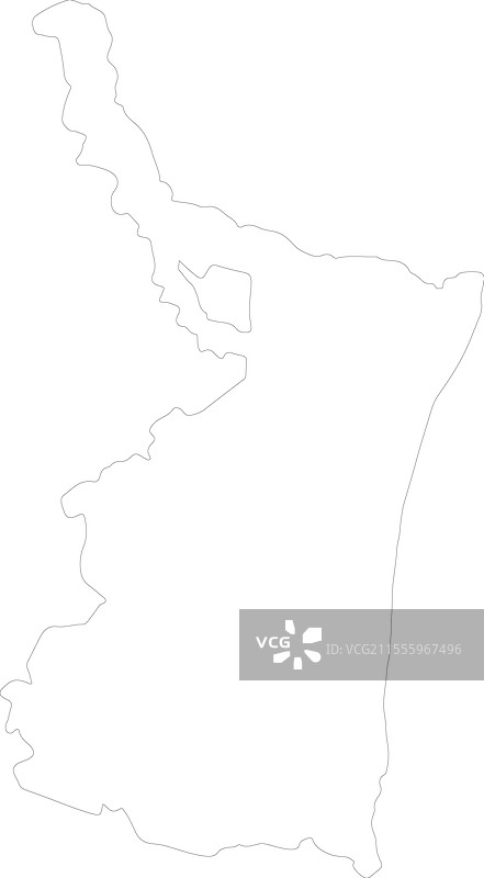 塔毛利帕斯州墨西哥轮廓地图图片素材