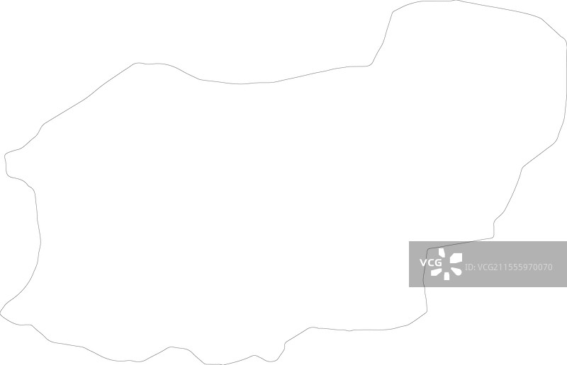 乌萨克土耳其轮廓地图图片素材