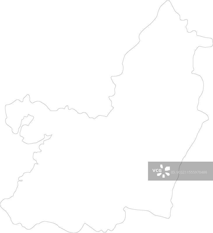 哥伦比亚卡乌卡谷轮廓地图图片素材