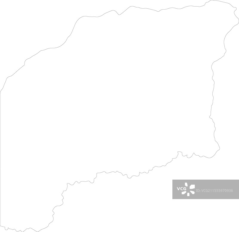 哥伦比亚维查达州轮廓地图图片素材