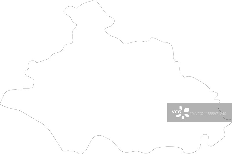 意大利维泰博轮廓地图图片素材