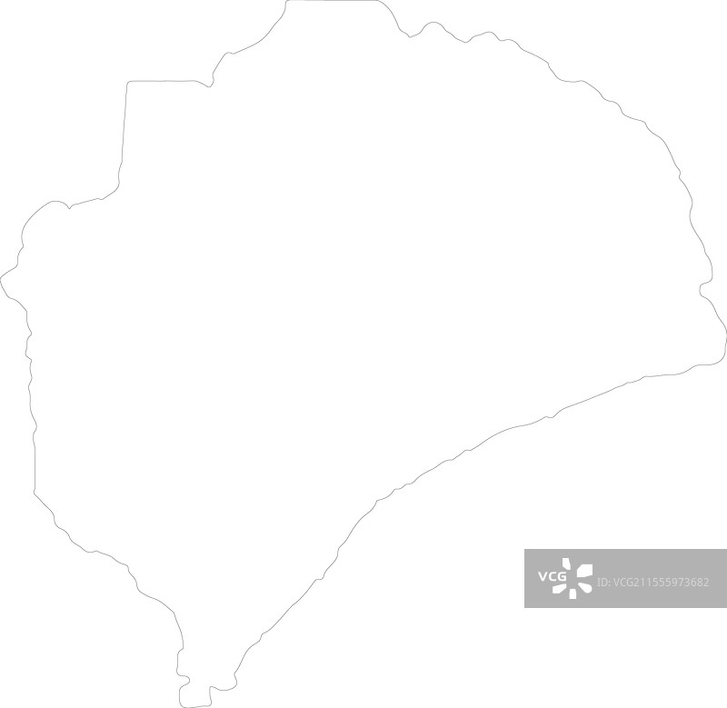 莫桑比克赞比西亚轮廓地图图片素材