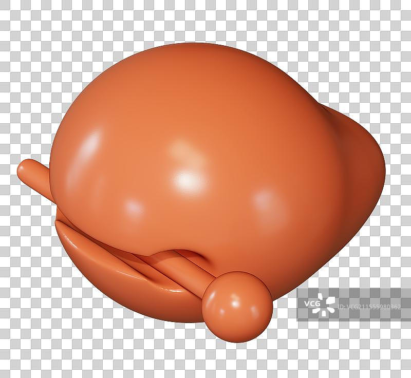 木鱼打坐佛教修行用品3D卡通插画元素图片素材