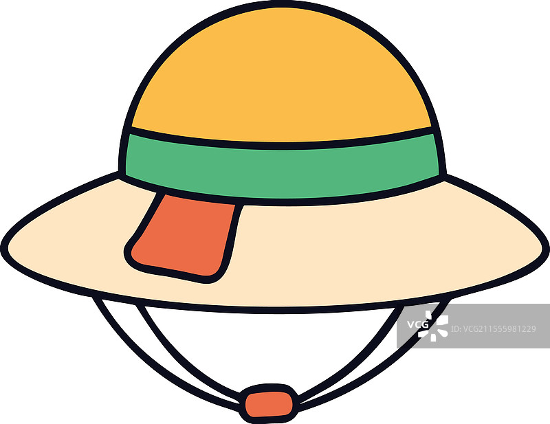 户外防晒探险帽图片素材