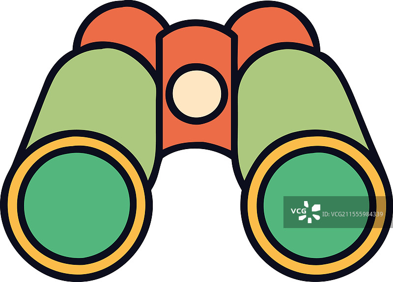 用于野生动物观察的双筒望远镜图片素材
