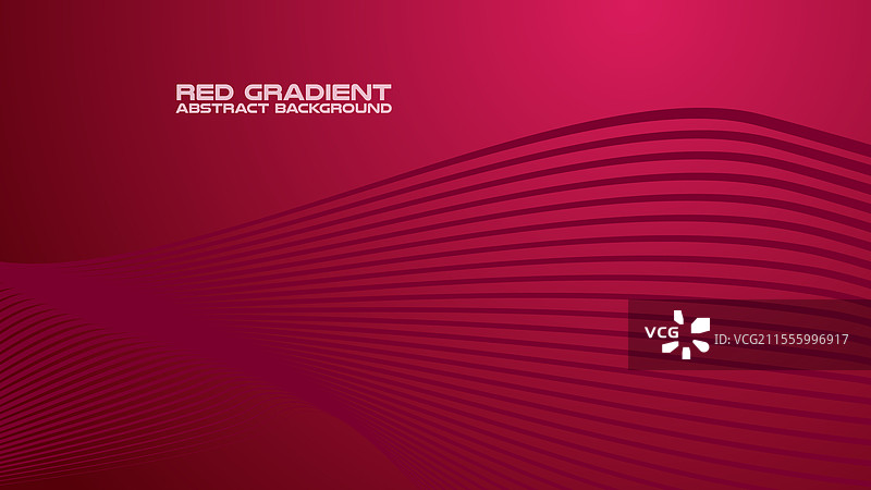 红色渐变曲线线条抽象背景图片素材