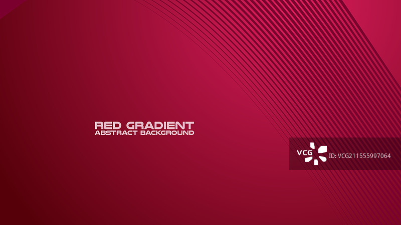 红色渐变与曲线线条的抽象背景图片素材
