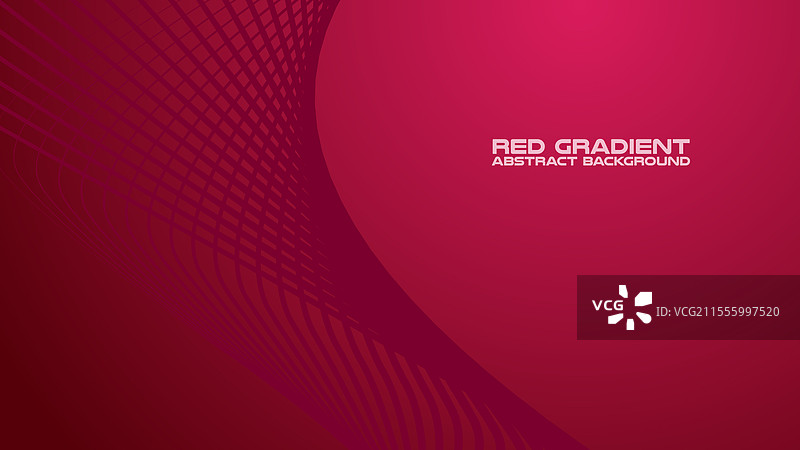 红色渐变曲线线条抽象背景图片素材