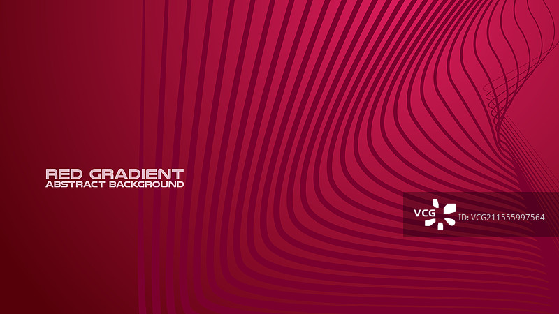红色渐变曲线线条抽象背景图片素材