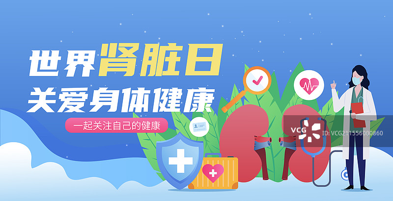 世界肾脏日医疗养肾护肾肾衰竭人体内科结构肾脏图片素材