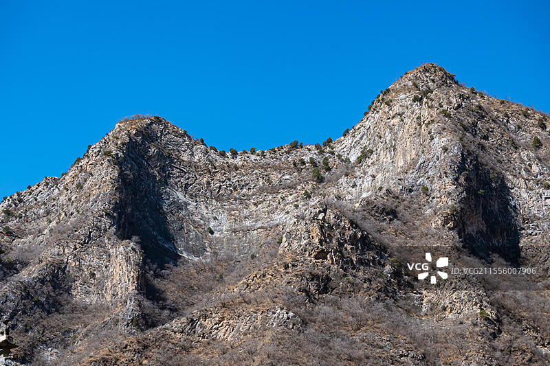 北京早春之房山圣莲山图片素材