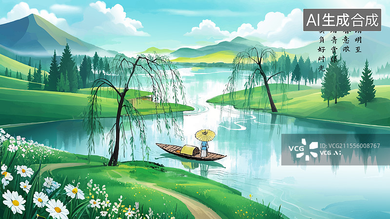 【AI数字艺术】清明节素材图片图片素材
