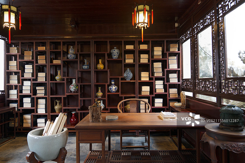 中式书房图片素材