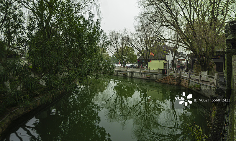 独具水乡风貌的南浔荻港景区（浙江湖州）图片素材