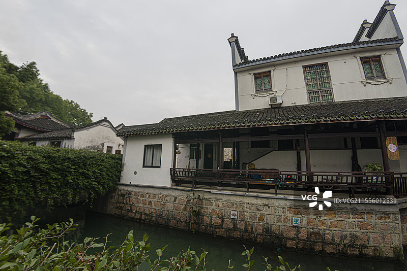 独具水乡风貌的南浔荻港景区（浙江湖州）图片素材