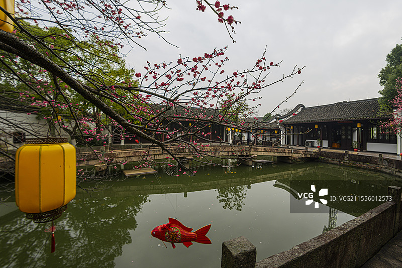 独具水乡风貌的南浔荻港景区（浙江湖州）图片素材