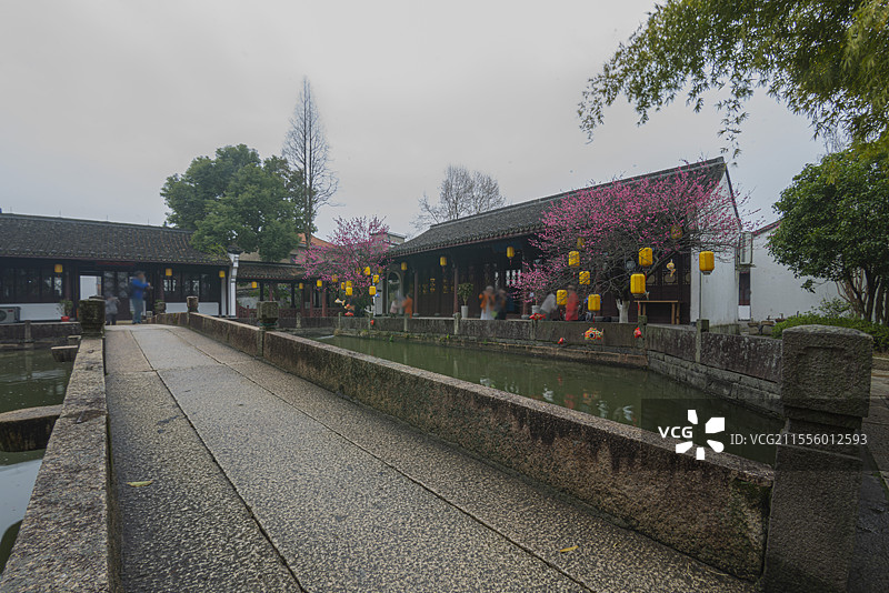 独具水乡风貌的南浔荻港景区（浙江湖州）图片素材