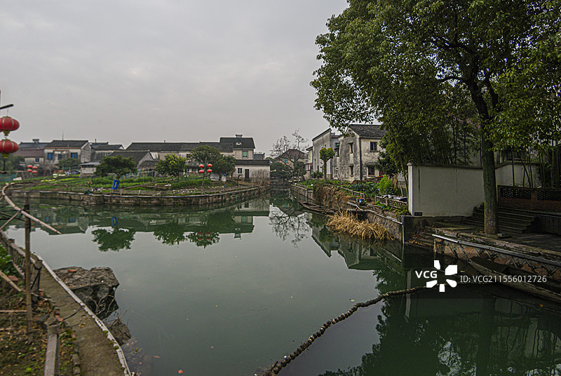 独具水乡风貌的南浔荻港景区（浙江湖州）图片素材