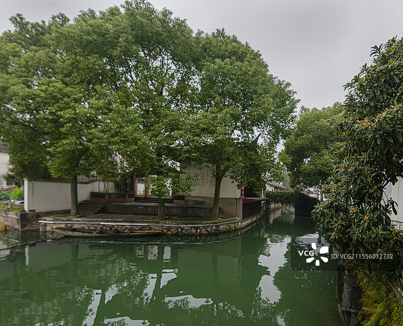 独具水乡风貌的南浔荻港景区（浙江湖州）图片素材