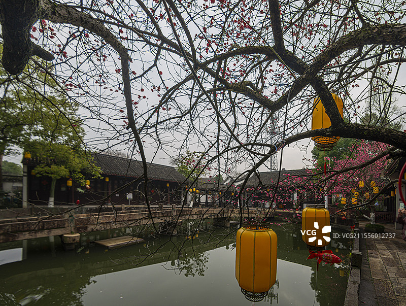 独具水乡风貌的南浔荻港景区（浙江湖州）图片素材