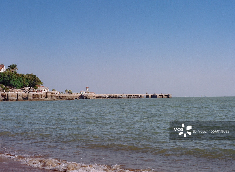 鼓浪屿菽庄花园码头远景图片素材