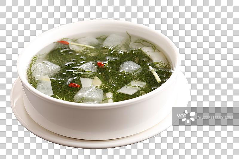 海带丝冬瓜汤图片素材