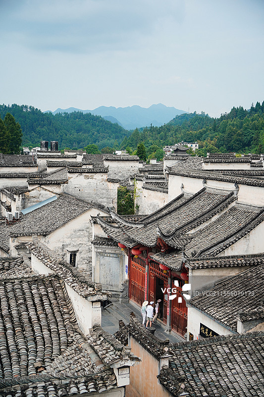 安徽黄山西递古村落图片素材