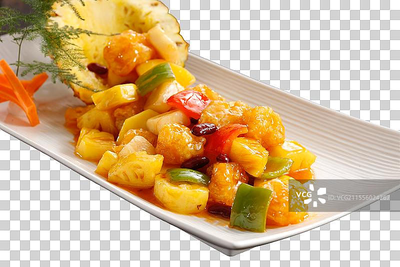 菠萝咕噜肉图片素材