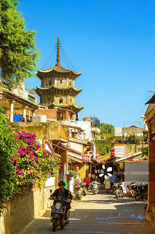 中国福建省泉州市开元寺佛塔景观图片素材