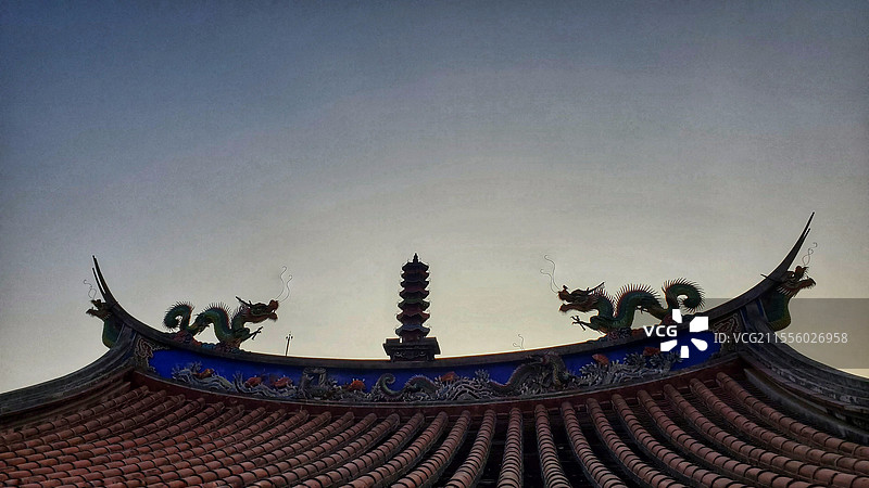 古代建筑部分特写-台中图片素材