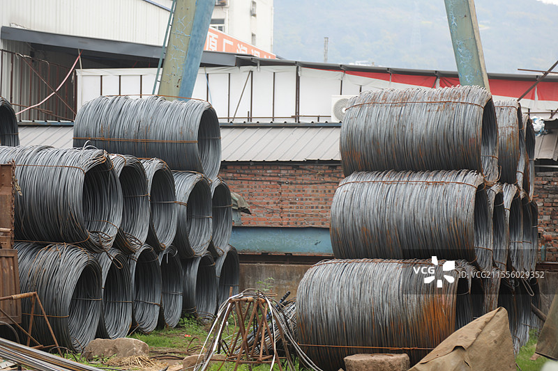 重庆市云阳县的钢材批发市场，钢材，建筑钢材，建材，钢价图片素材