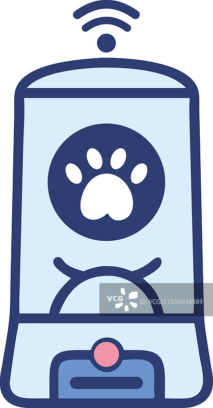 智能宠物喂食器带遥控器图片素材