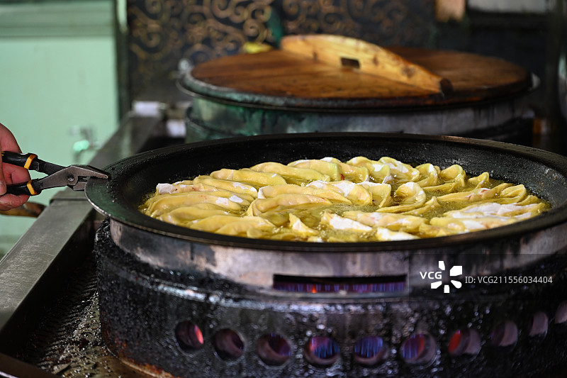 南京牛肉锅贴 南京老字号锅贴 网红打卡美食 南京美食图片素材