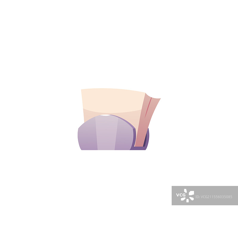 纸巾在支架中的平面图标图片素材