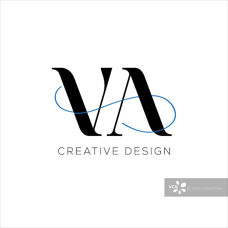VA初始标志设计图片素材