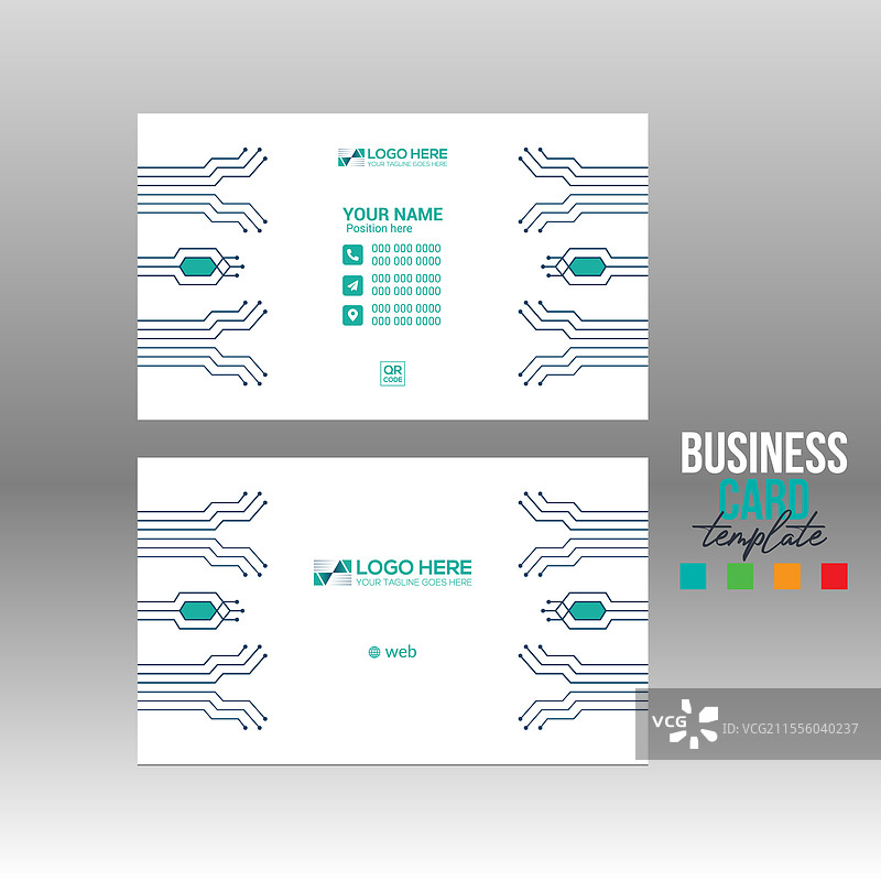 适用于企业和各种用途的名片图片素材