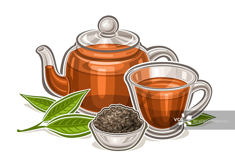 黑茶饮料的标志图片素材