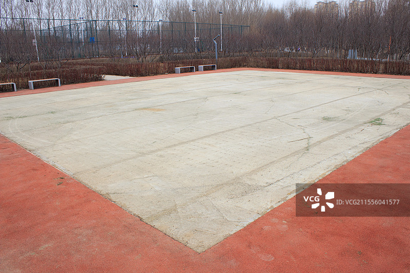 沈阳沈北新区乐活公园，门球场，春季城市风光，户外自然生态，运动健身休闲生活，旅游景点图片素材